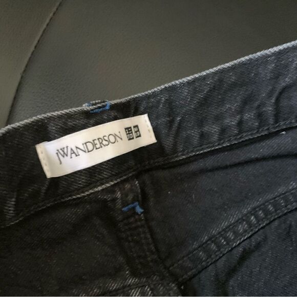 JW ANDERSON X UNIQLO BLACK STRAIGHT LEG JEANS - Picture 7 of 7